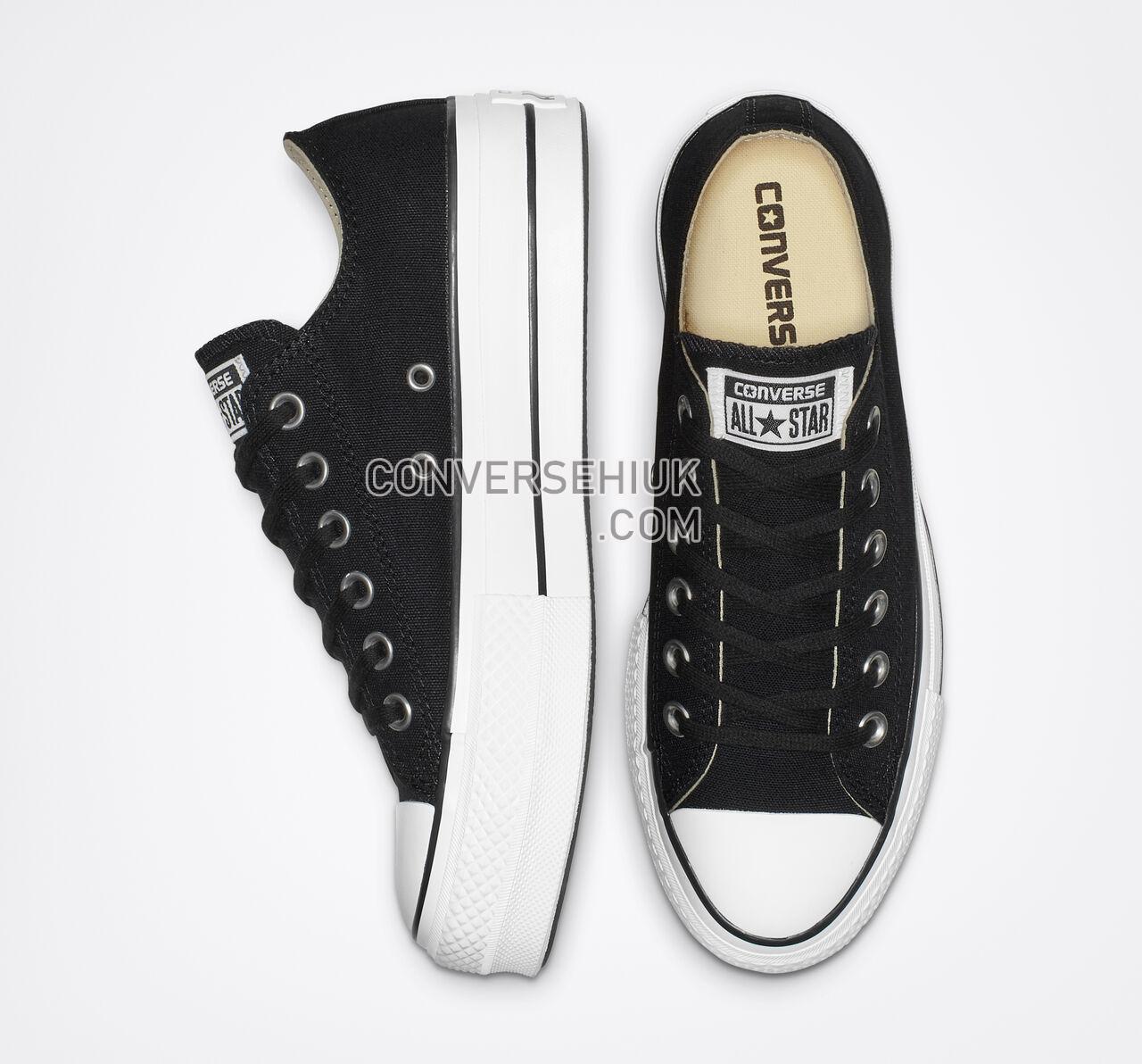 Converse Chuck Taylor All Star Platform Low Top Black/White/White 560250C Shoes