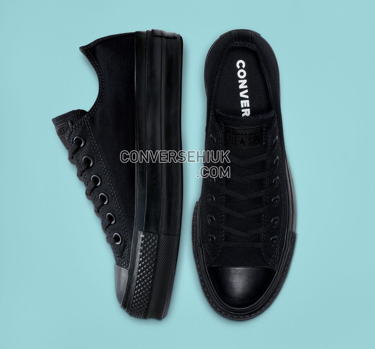 Converse Chuck Taylor All Star Platform Low Top Black/Black/Black 562926C Shoes