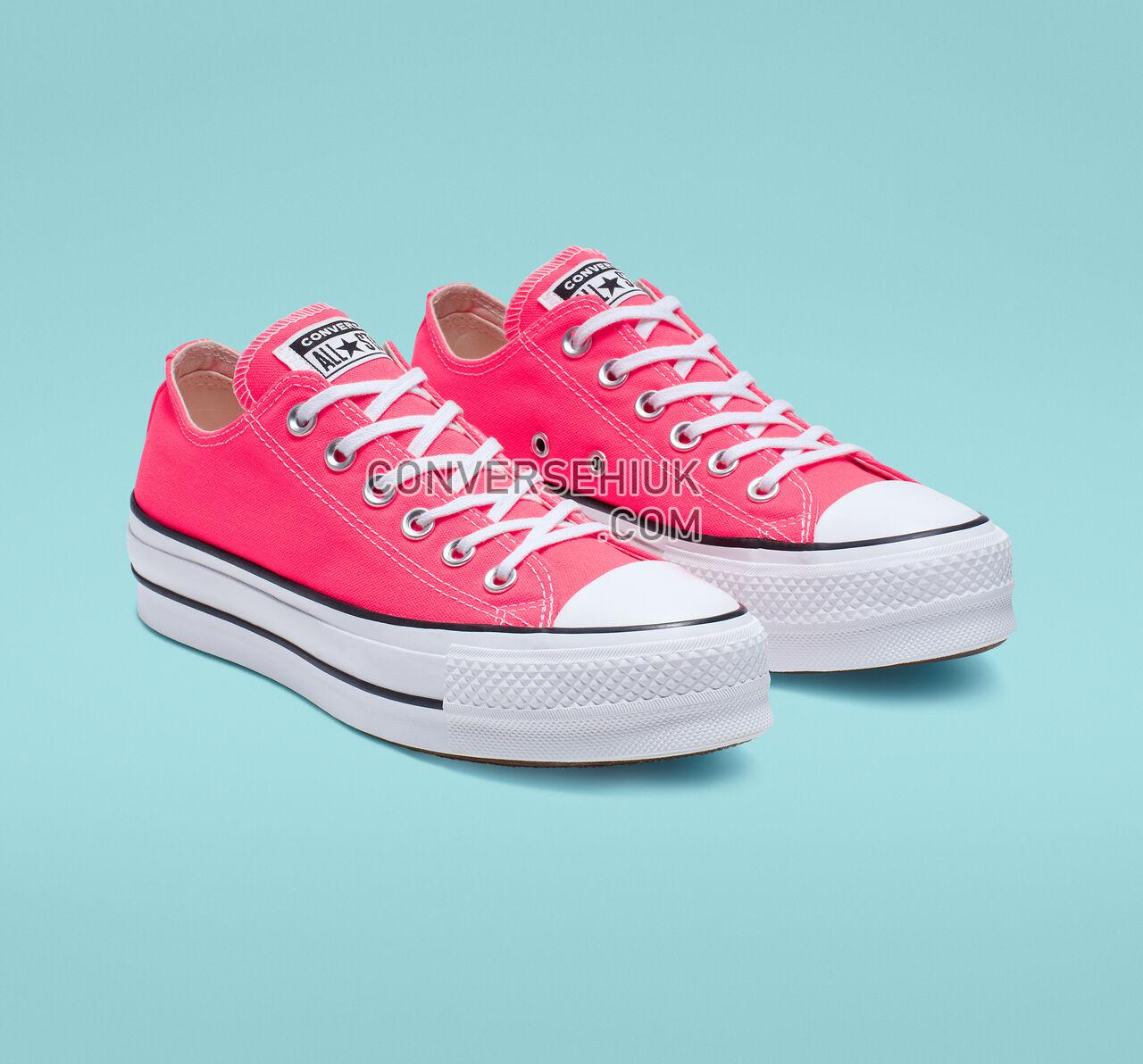 Converse Chuck Taylor All Star Clean Platform Low Top Racer Pink/White/Black 565501C Shoes