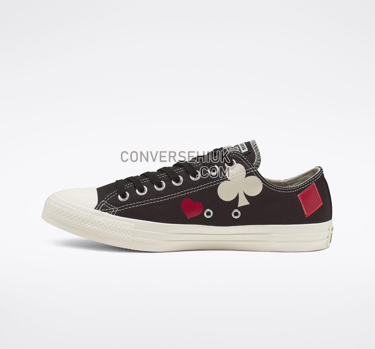 Converse Chuck Taylor All Star Queen of Hearts Low Top Black/Enamel Red/Egret 165670C Shoes