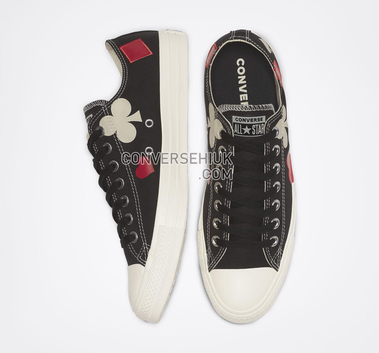 Converse Chuck Taylor All Star Queen of Hearts Low Top Black/Enamel Red/Egret 165670C Shoes