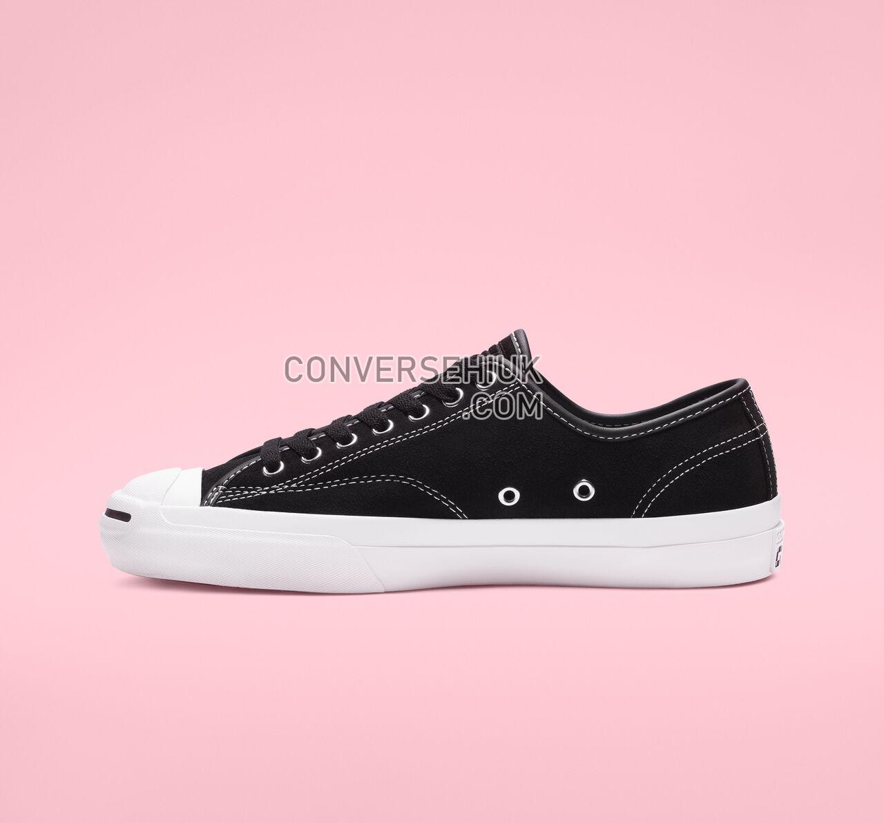 Converse Jack Purcell Pro Suede Low Top Black/Black/White 159508C Shoes