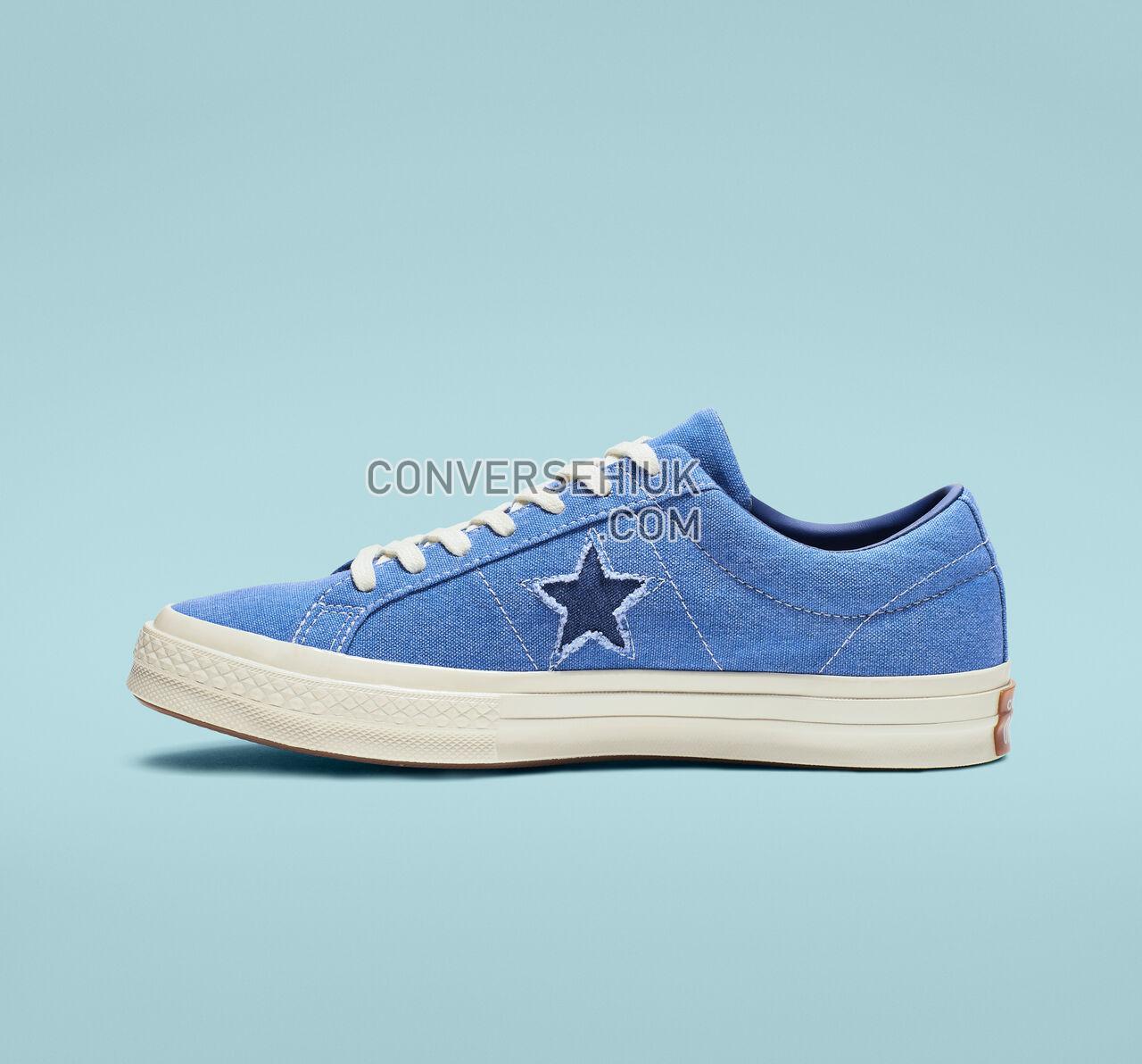 Converse One Star Sunbaked Totally Blue/Navy/Egret 164359C Shoes