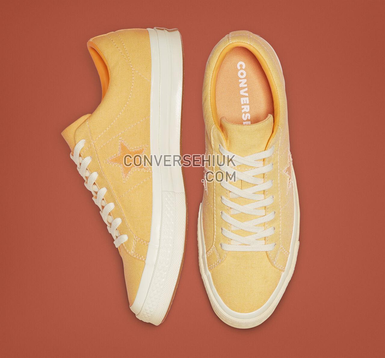 Converse One Star Sunbaked Butter Yellow/Melon Baller 164358C Shoes