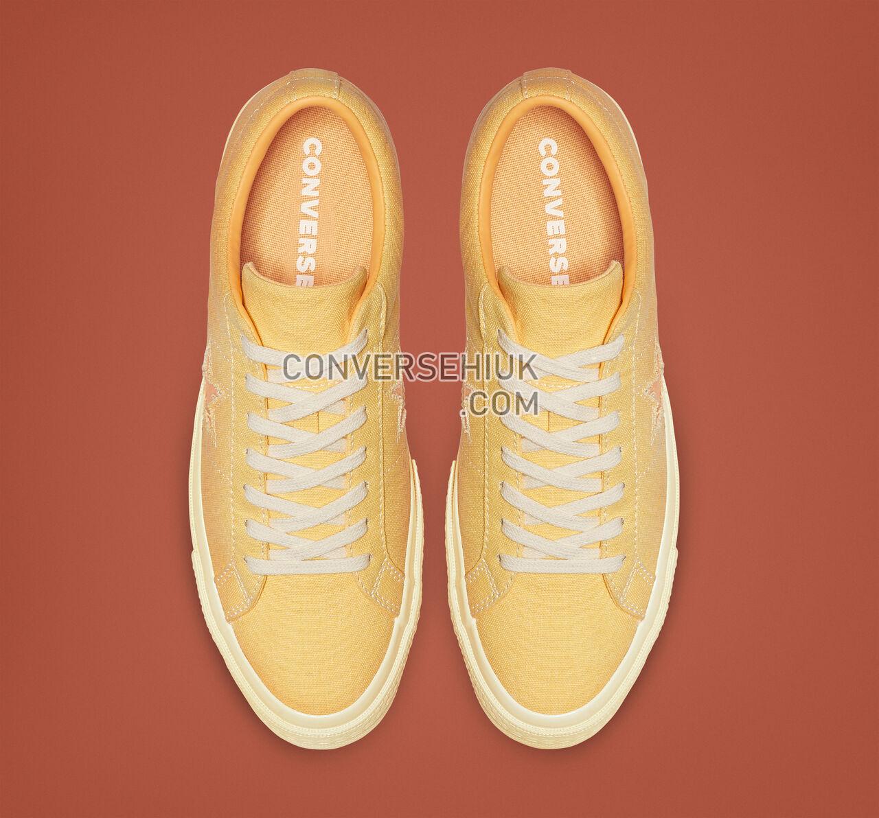 Converse One Star Sunbaked Butter Yellow/Melon Baller 164358C Shoes