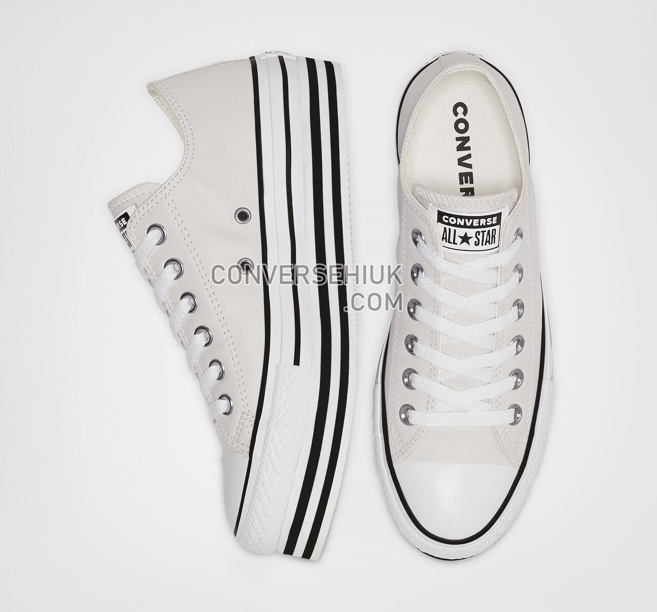 Converse Chuck Taylor All Star Platform Low Top Pale Putty/White/Black 565829C Shoes