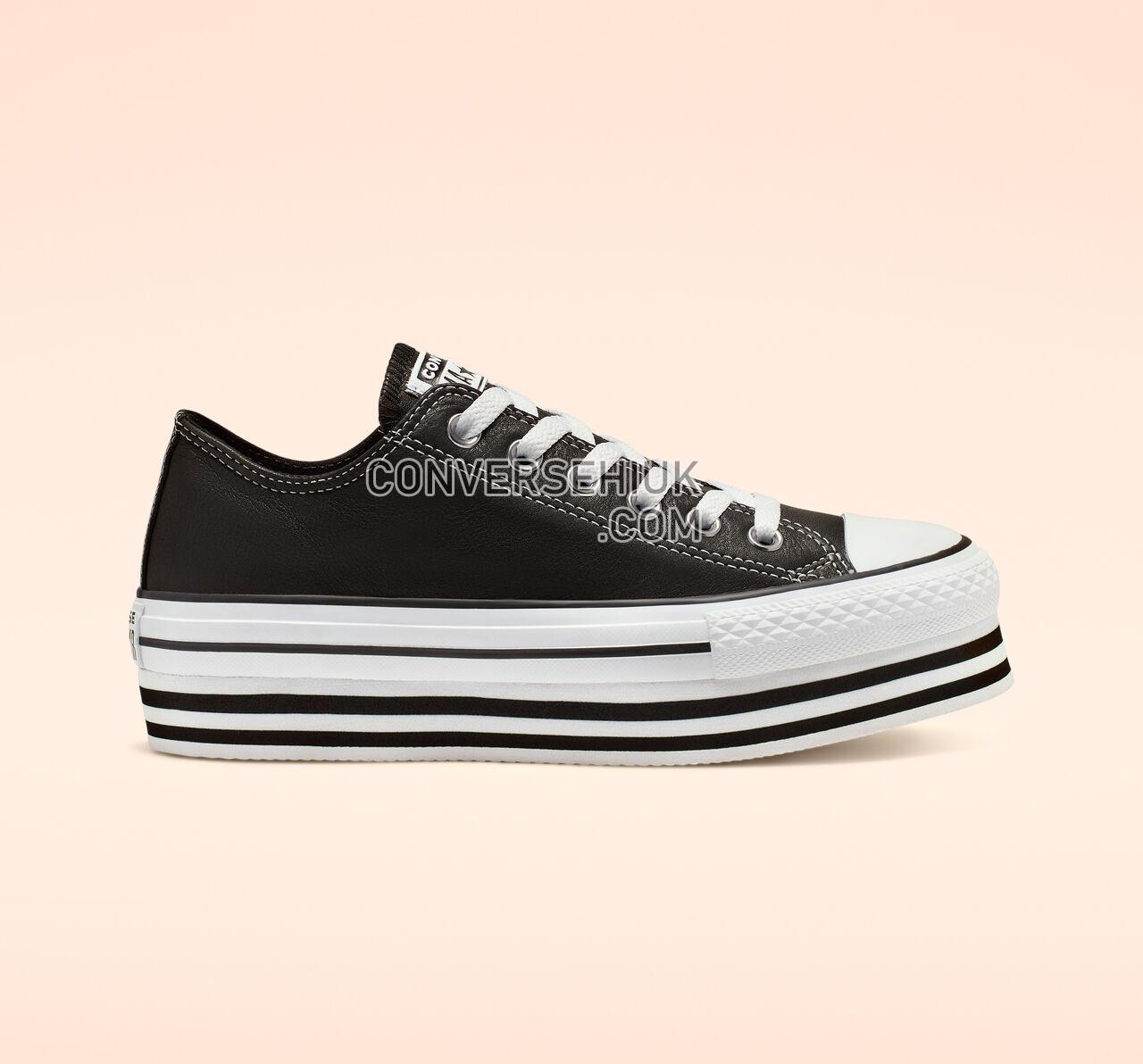 Converse Chuck Taylor All Star Platform Low Top Black/White/Black 565828C Shoes