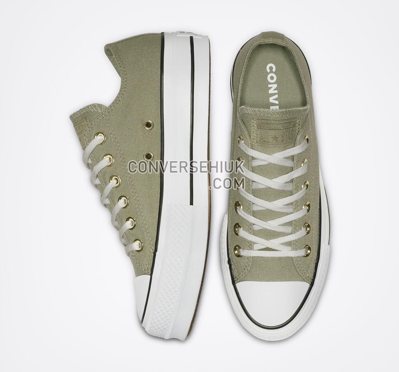 Converse Chuck Taylor All Star Platform Low Top Jade Stone/White/Black 564998C Shoes