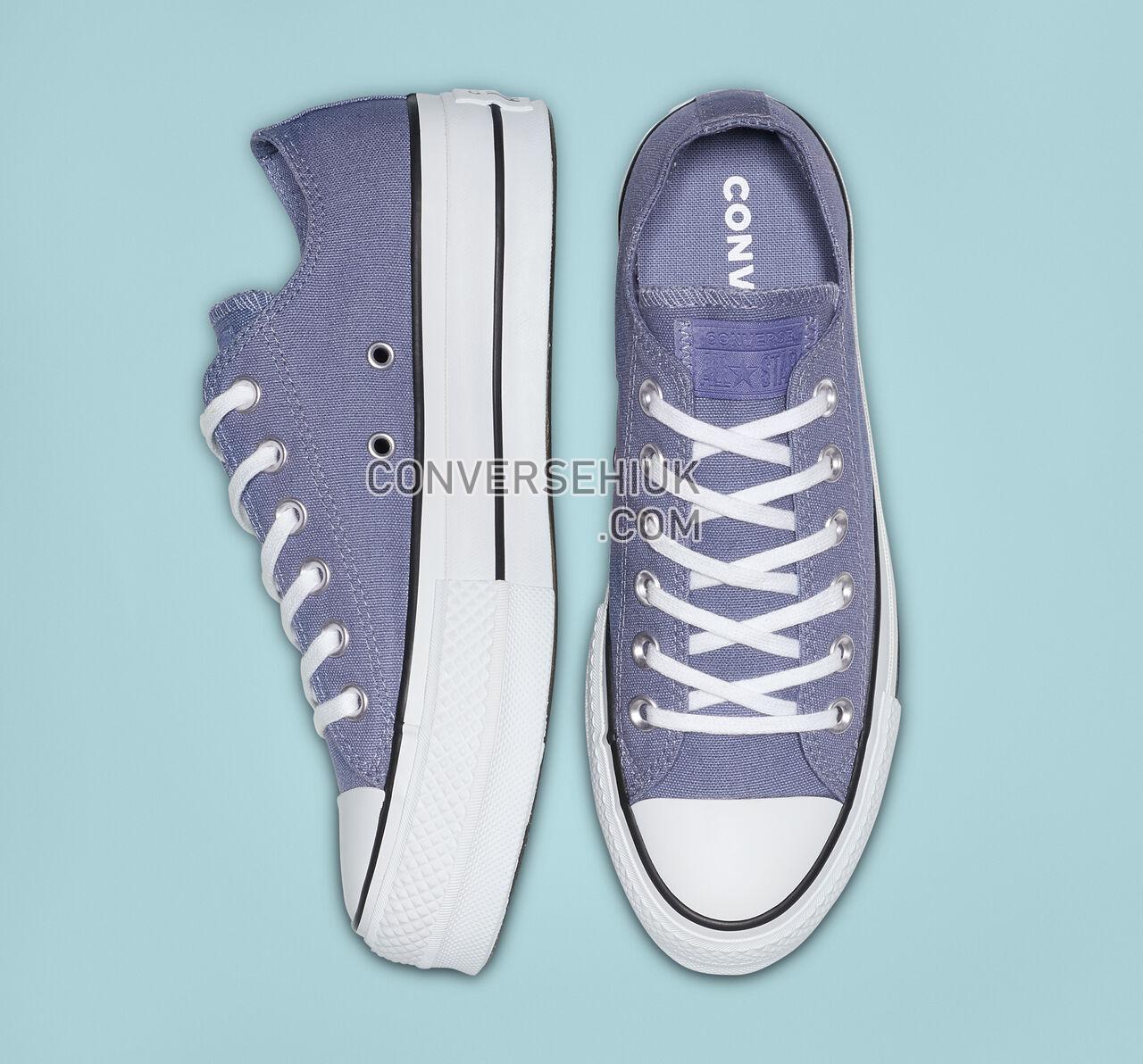 Converse Chuck Taylor All Star Platform Low Top Stellar Indigo/White/Black 564997C Shoes