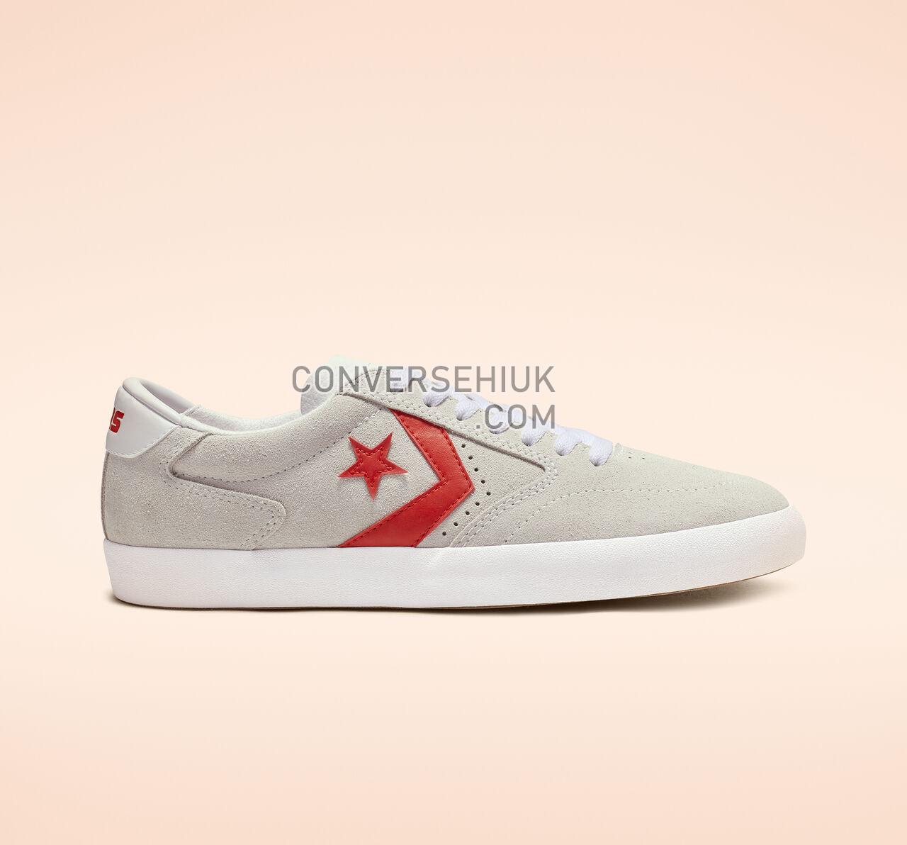 Converse Checkpoint Pro Low Top White/Habanero Red/White 165266C Shoes