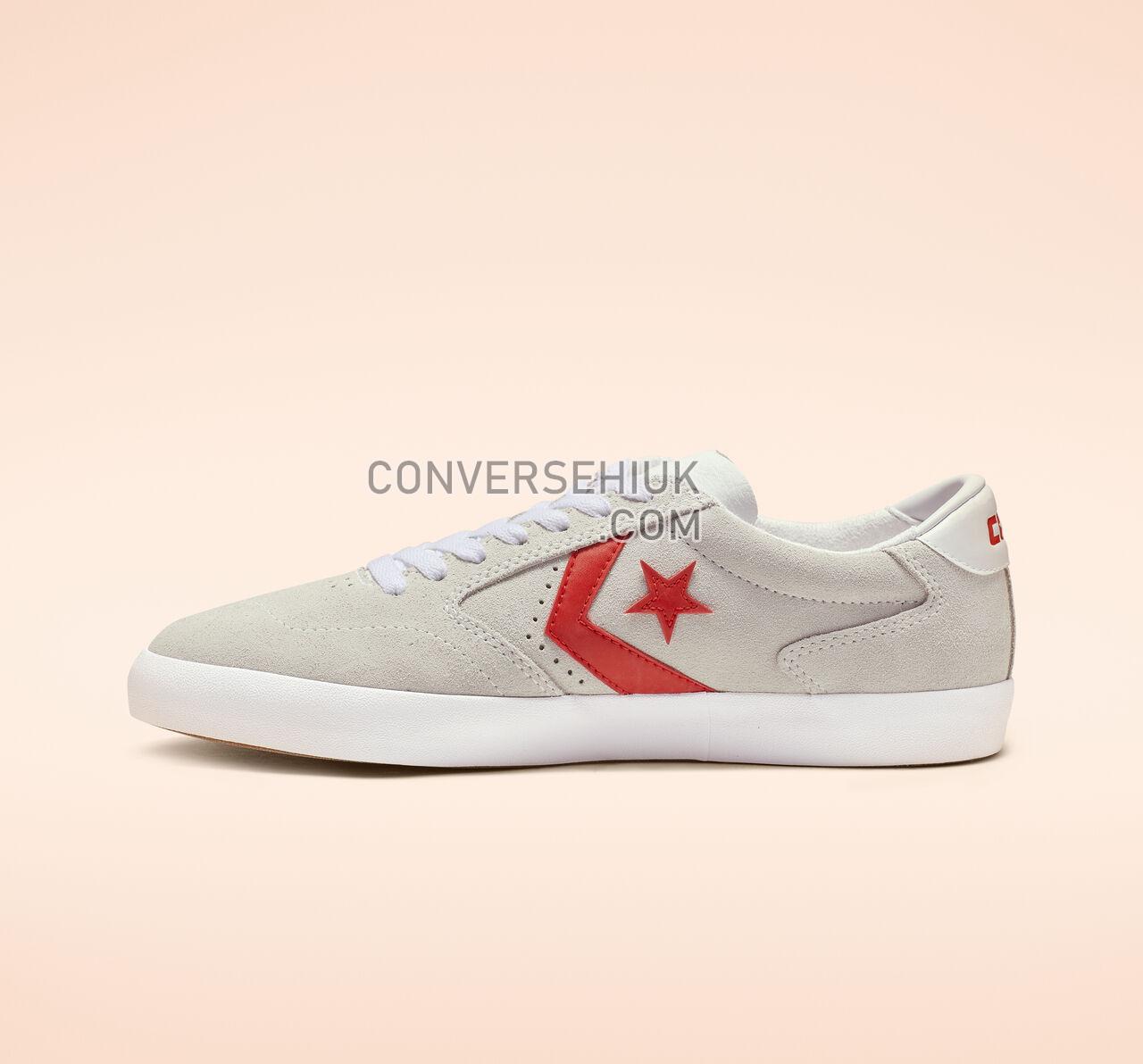 Converse Checkpoint Pro Low Top White/Habanero Red/White 165266C Shoes