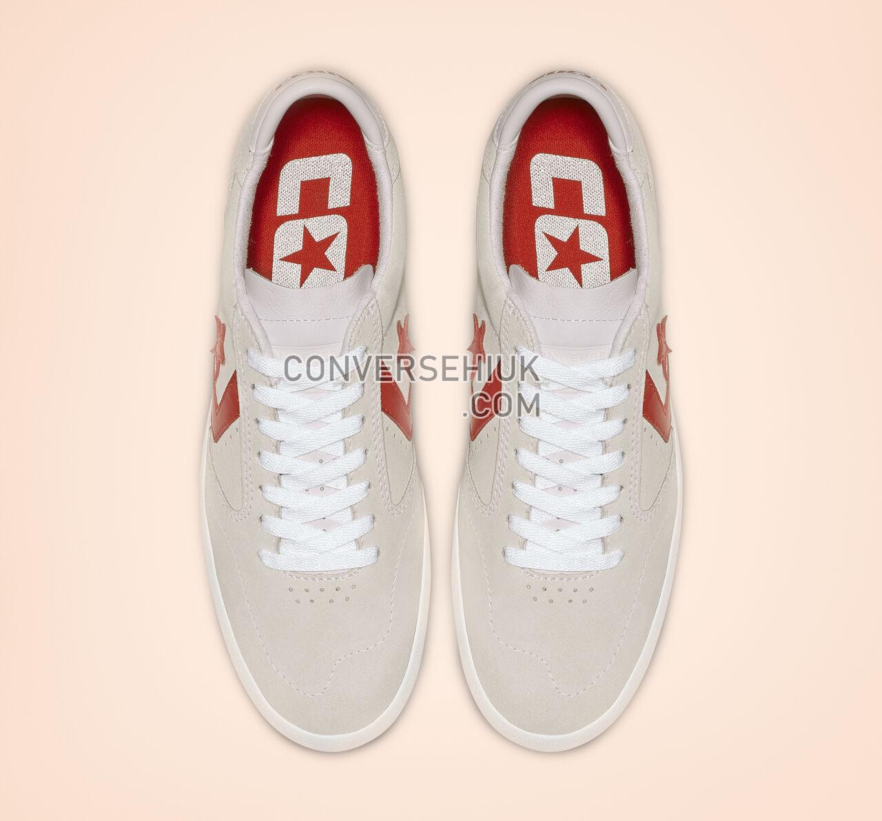 Converse Checkpoint Pro Low Top White/Habanero Red/White 165266C Shoes