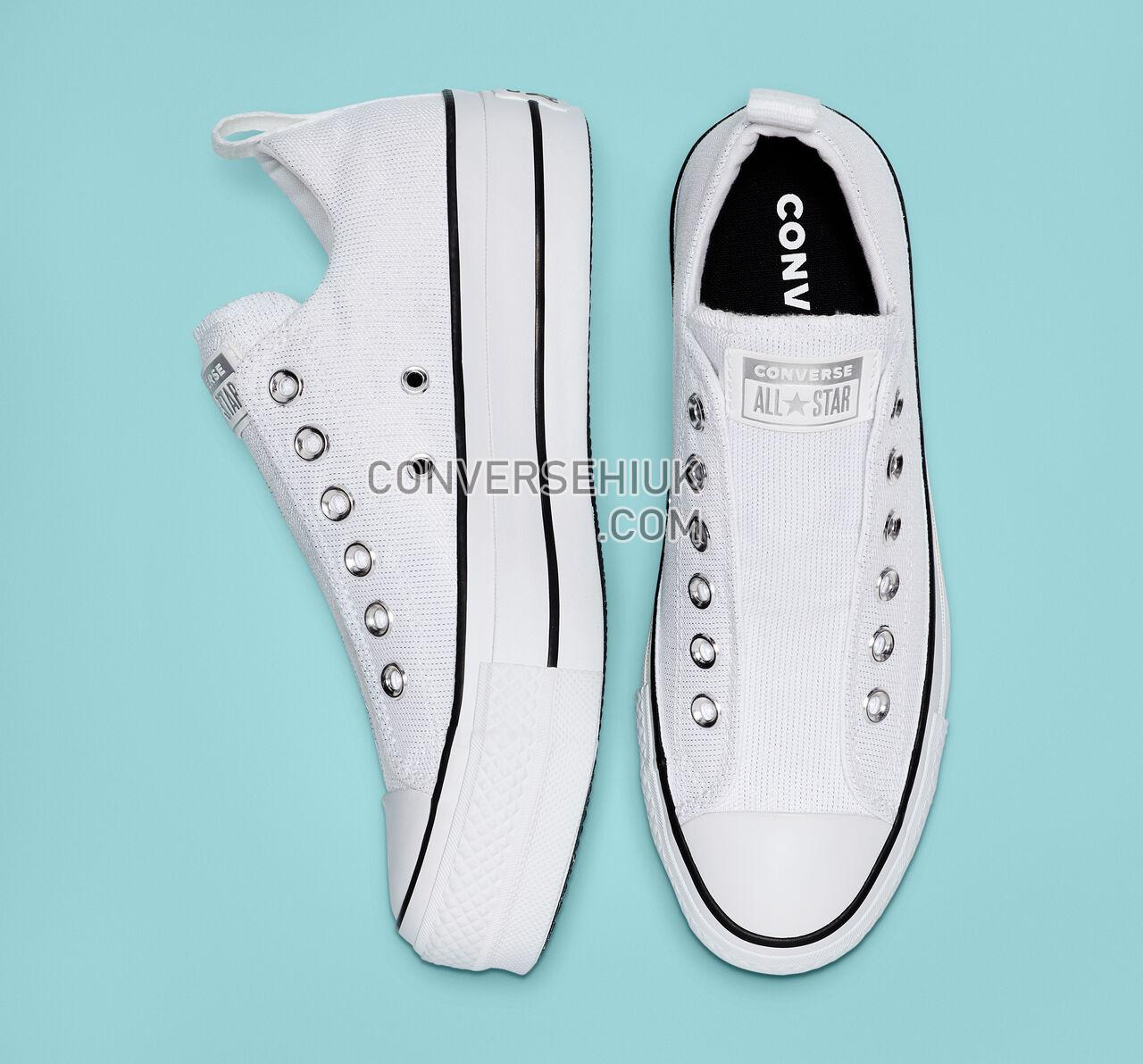 Converse Chuck Taylor All Star Final Frontier Platform Slip White/White/Black 565241C Shoes