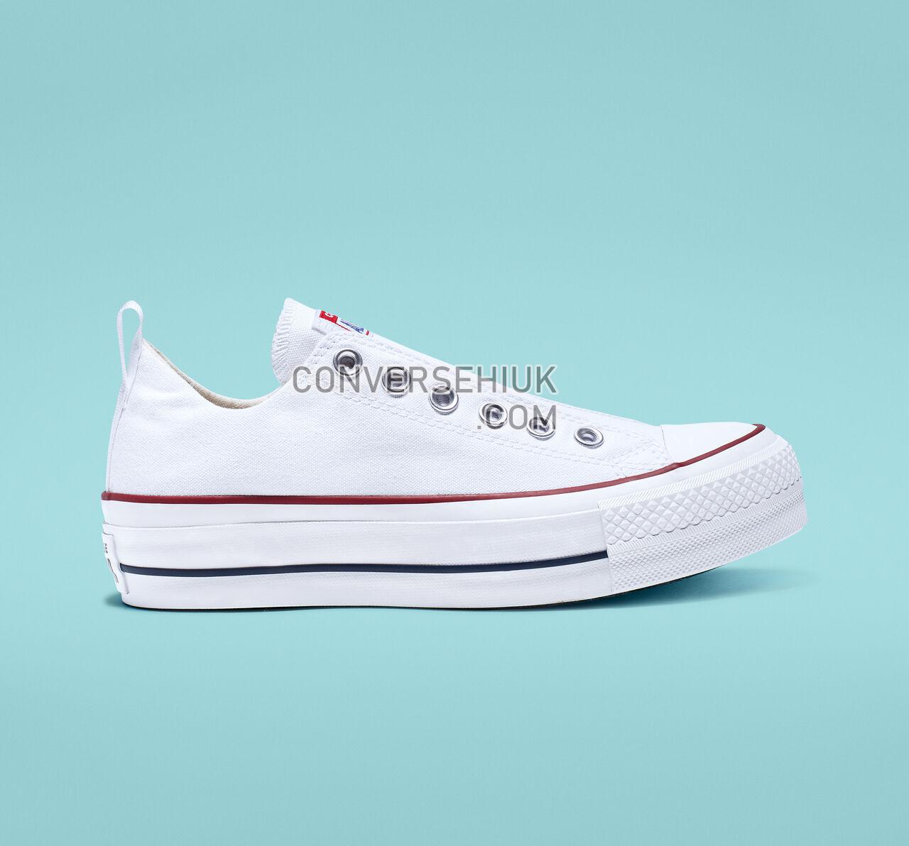 Converse Chuck Taylor All Star Platform Slip White/Red/Blue 563457F Shoes