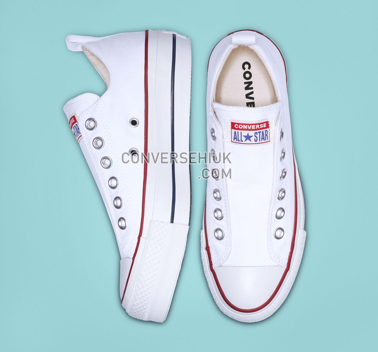 Converse Chuck Taylor All Star Platform Slip White/Red/Blue 563457F Shoes