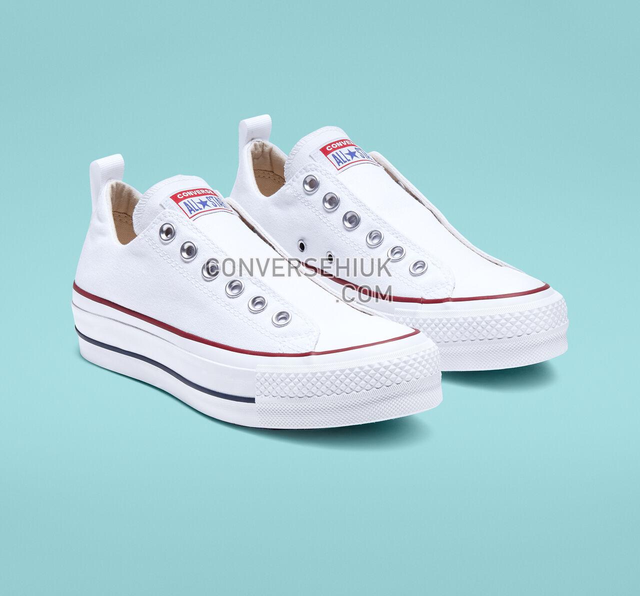 Converse Chuck Taylor All Star Platform Slip White/Red/Blue 563457F Shoes