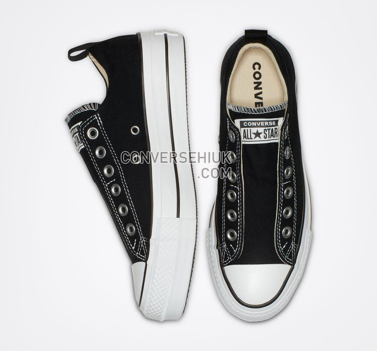 Converse Chuck Taylor All Star Platform Slip Black/White/Black 563456F Shoes