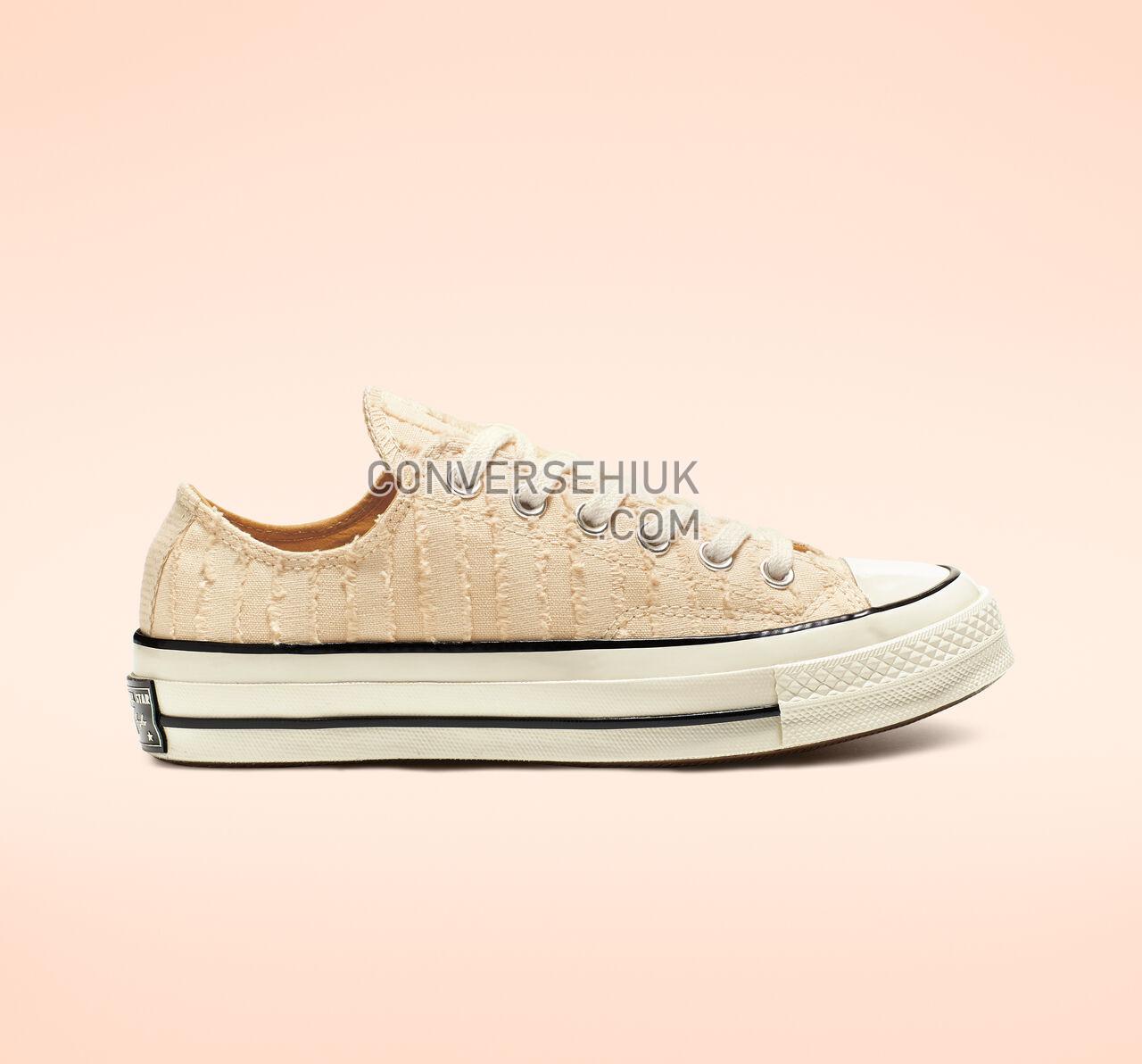 Converse Chuck 70 Fray Me Crazy Low Top Natural Ivory/Club Gold/Egret 564129C Shoes