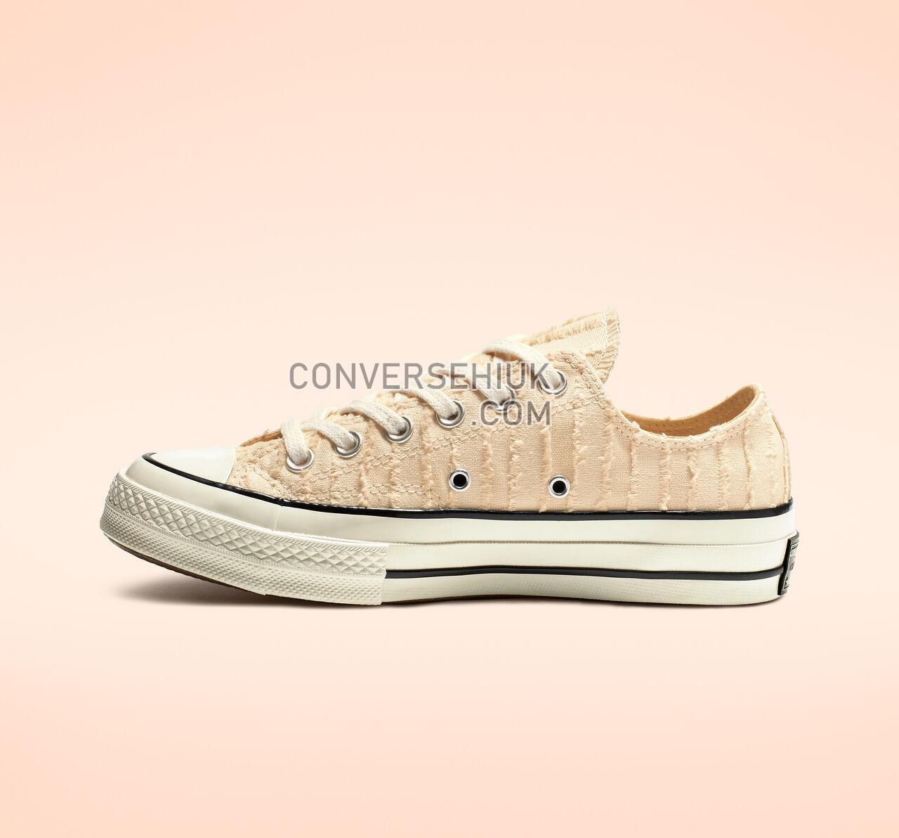 Converse Chuck 70 Fray Me Crazy Low Top Natural Ivory/Club Gold/Egret 564129C Shoes