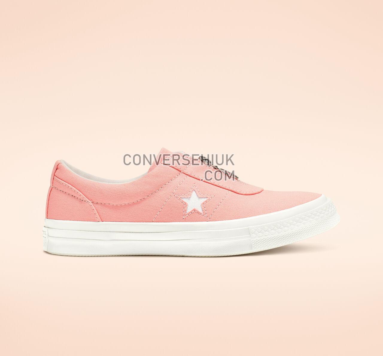 Converse One Star Sunbaked Slip Bleached Coral/White/White 564204C Shoes