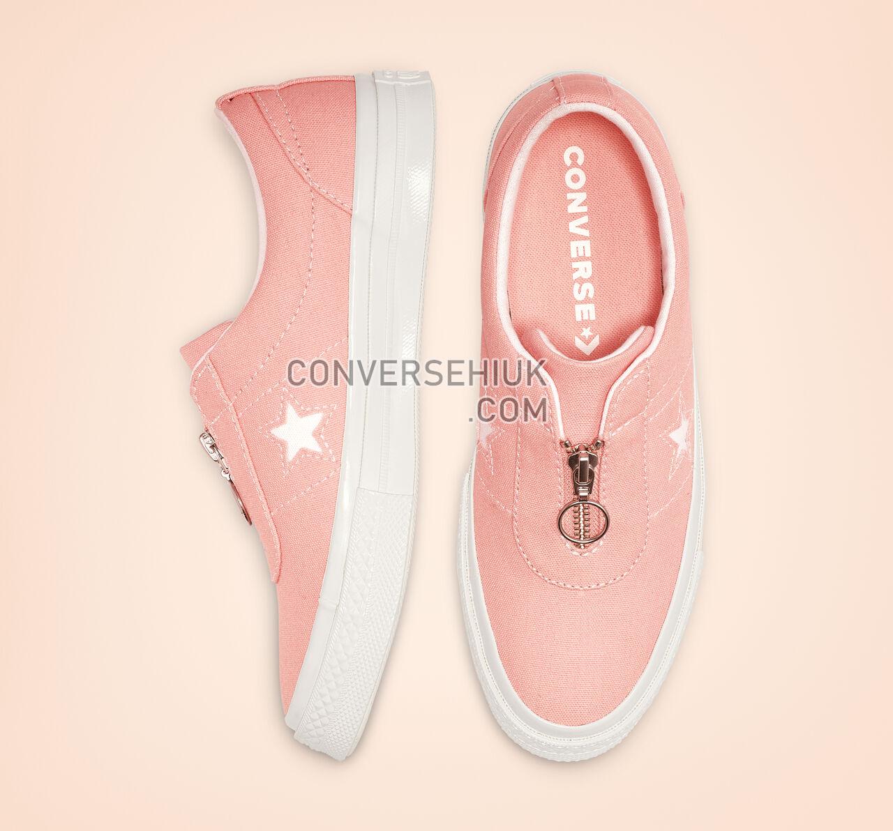 Converse One Star Sunbaked Slip Bleached Coral/White/White 564204C Shoes