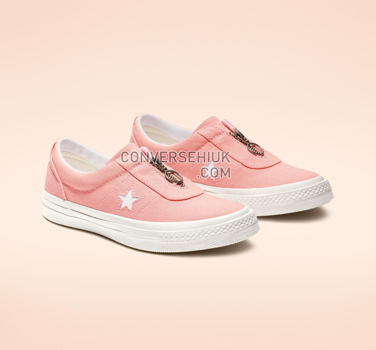 Converse One Star Sunbaked Slip Bleached Coral/White/White 564204C Shoes