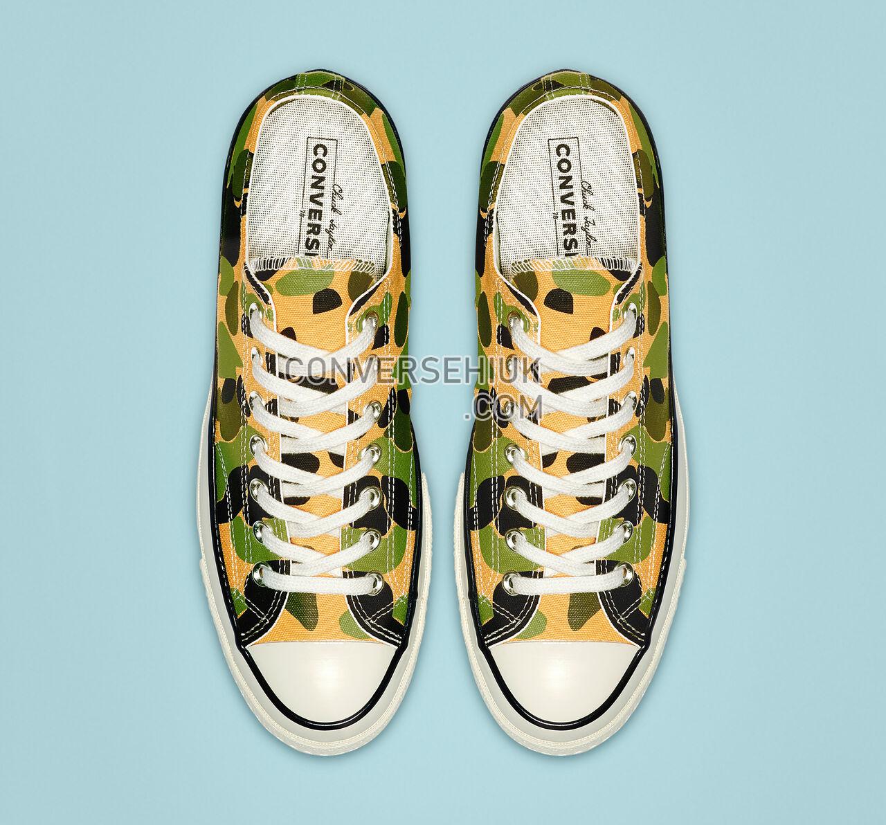 Converse Chuck 70 Archive Print Low Top University Gold/Black/Egret 164408C Shoes