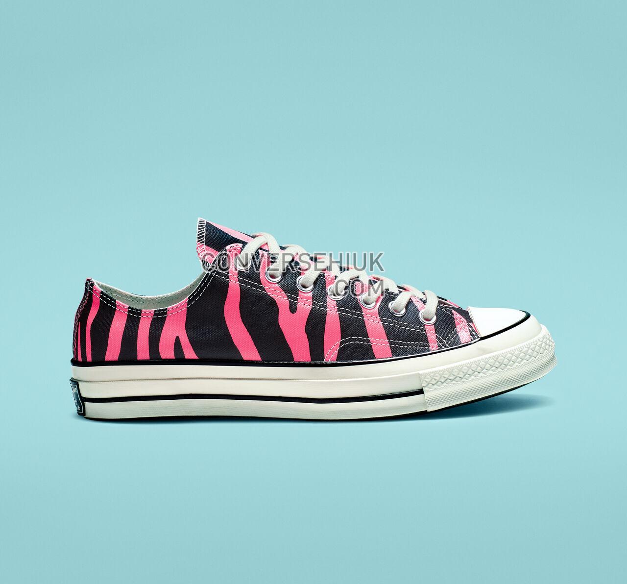 Converse Chuck 70 Archive Print Low Top Black/Racer Pink/Egret 164409C Shoes