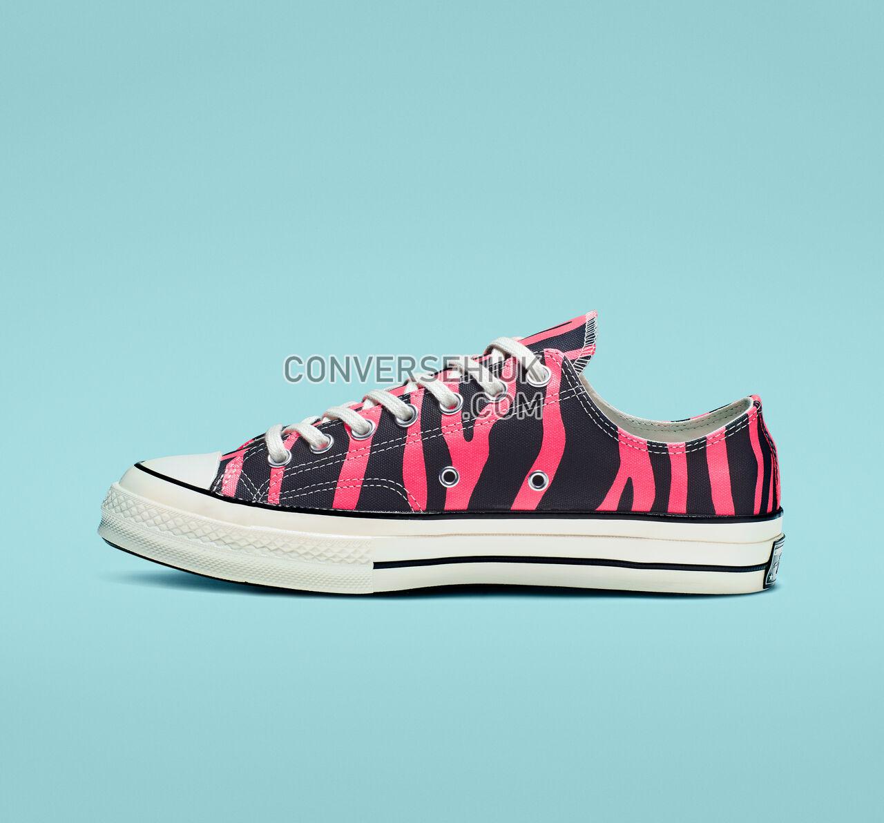 Converse Chuck 70 Archive Print Low Top Black/Racer Pink/Egret 164409C Shoes