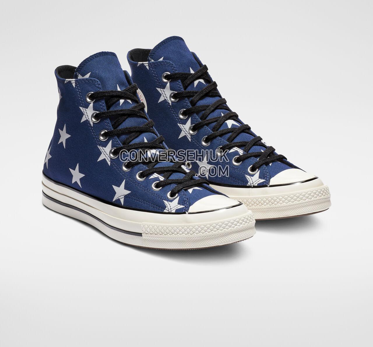 Converse Chuck 70 Archive Print High Top Navy/White/Egret 163409C Shoes