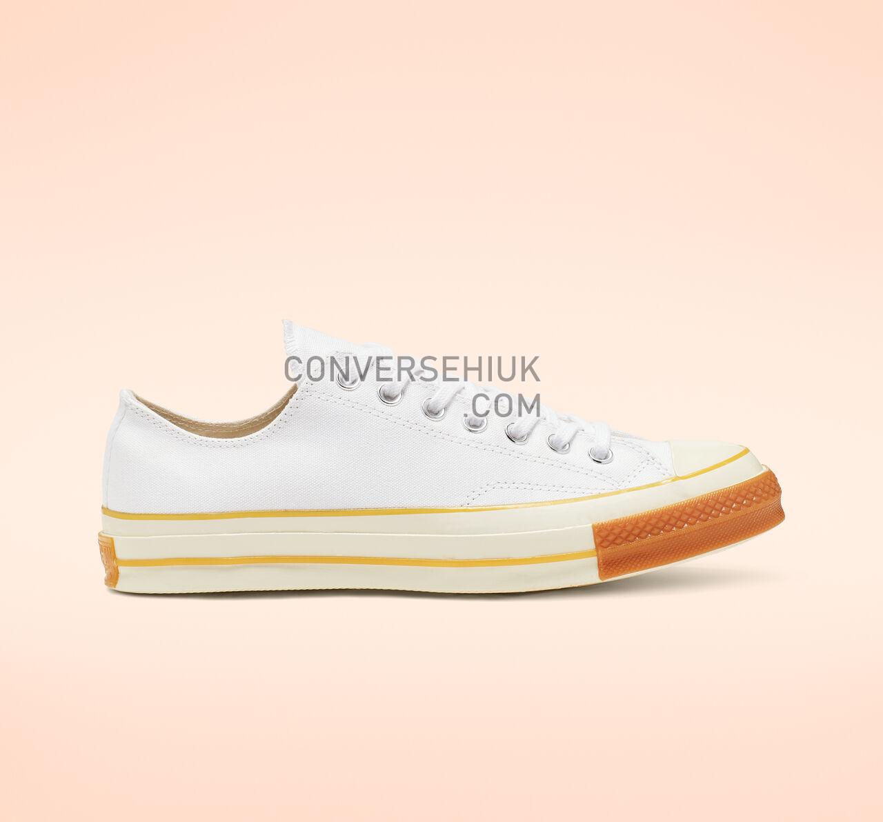 Converse Chuck 70 Pop Toe Low Top White/Egret/Gum Honey 165722C Shoes