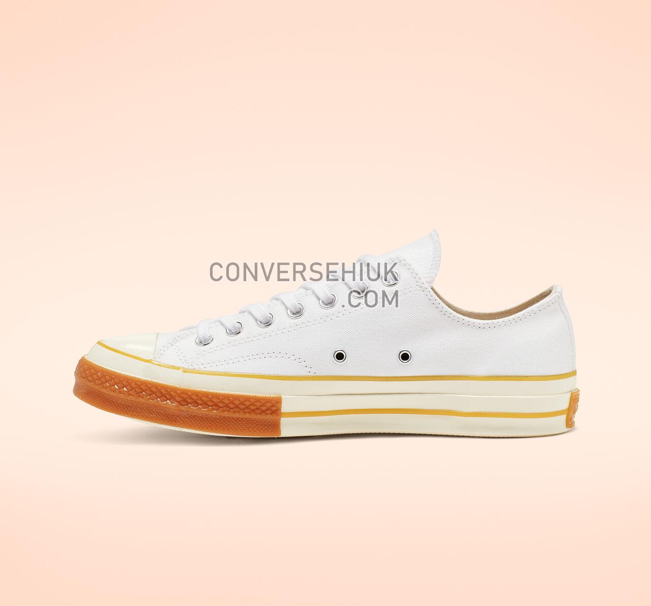 Converse Chuck 70 Pop Toe Low Top White/Egret/Gum Honey 165722C Shoes