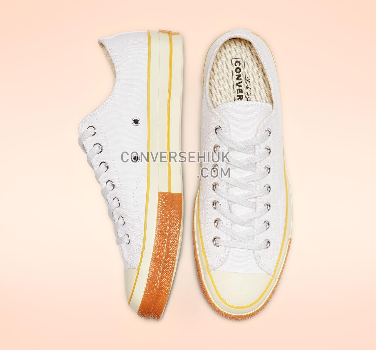 Converse Chuck 70 Pop Toe Low Top White/Egret/Gum Honey 165722C Shoes