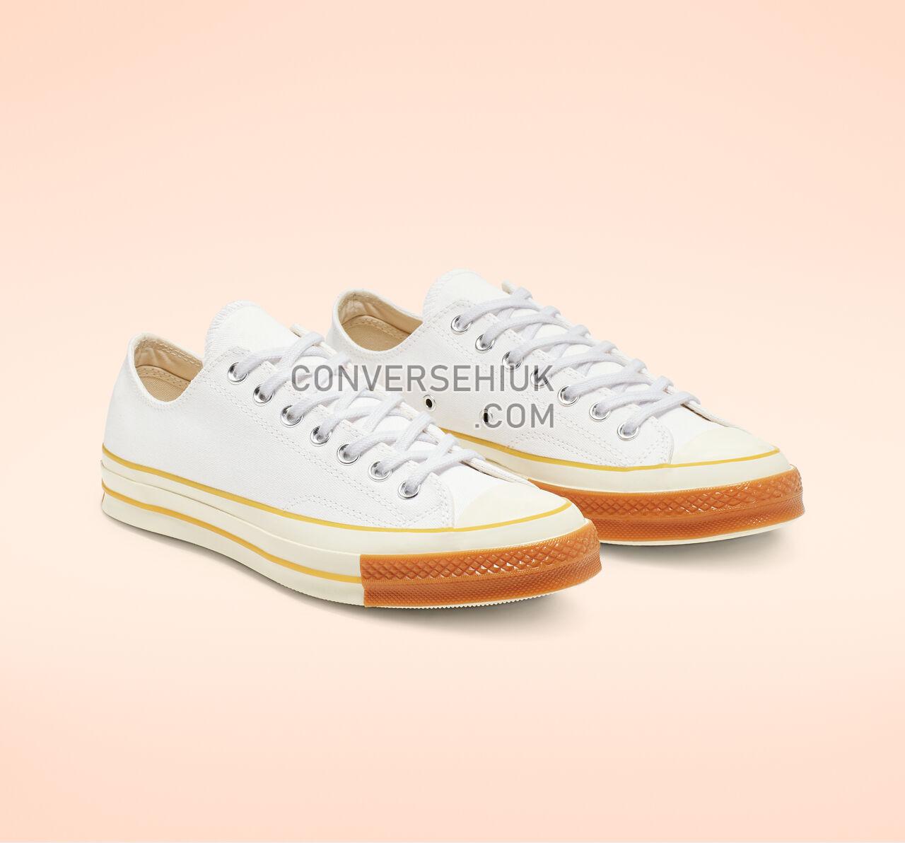 Converse Chuck 70 Pop Toe Low Top White/Egret/Gum Honey 165722C Shoes