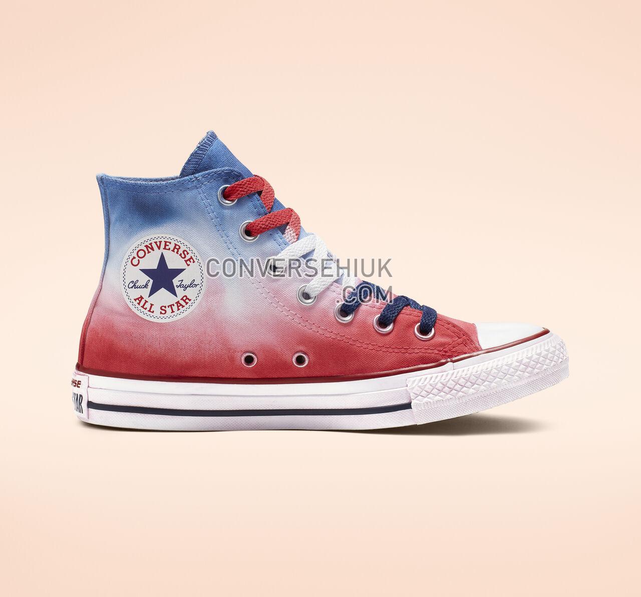 Converse Chuck Taylor All Star Dip Dye High Top Navy Red Dip Dyed/White 164523C Shoes