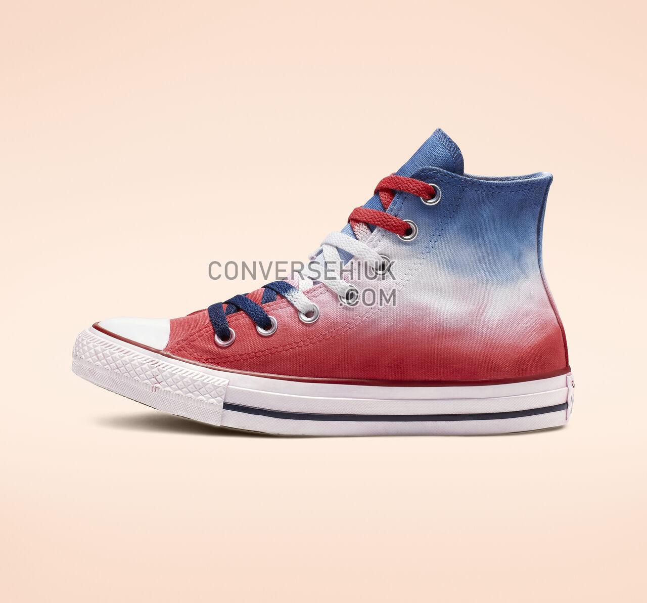 Converse Chuck Taylor All Star Dip Dye High Top Navy Red Dip Dyed/White 164523C Shoes