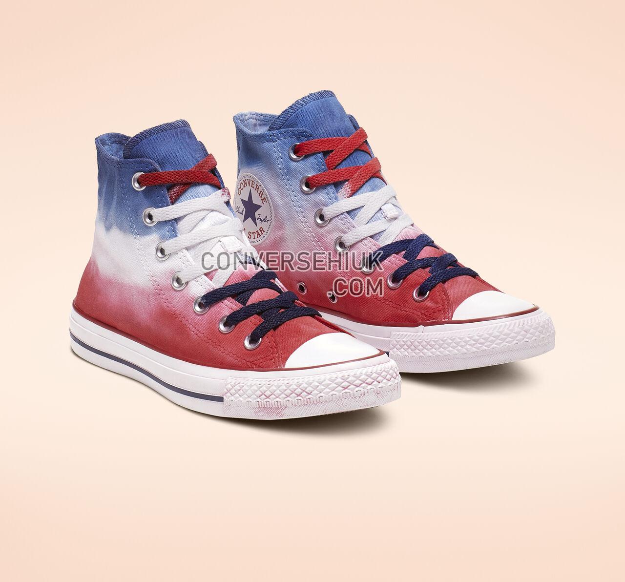 Converse Chuck Taylor All Star Dip Dye High Top Navy Red Dip Dyed/White 164523C Shoes