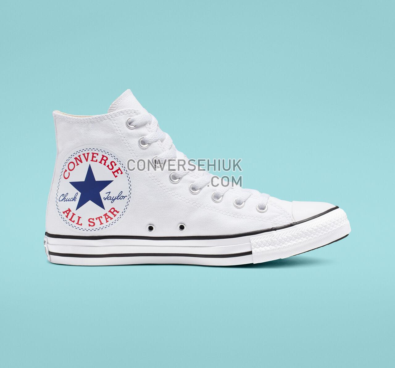 Converse Chuck Taylor All Star Oversized Logo High Top White/White/Black 165696C Shoes