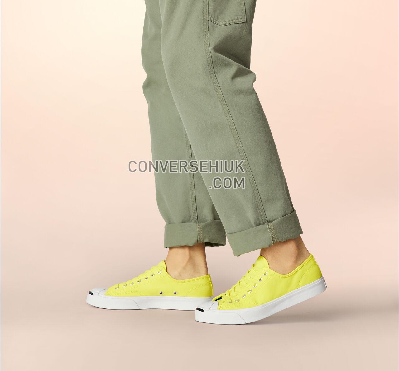 Converse Jack Purcell Play Bold Low Top Fresh Yellow/White/Black 164104C Shoes