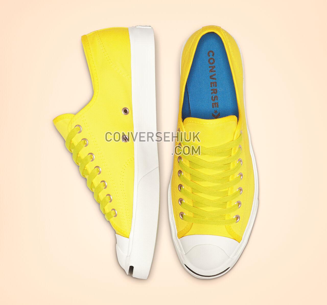 Converse Jack Purcell Play Bold Low Top Fresh Yellow/White/Black 164104C Shoes