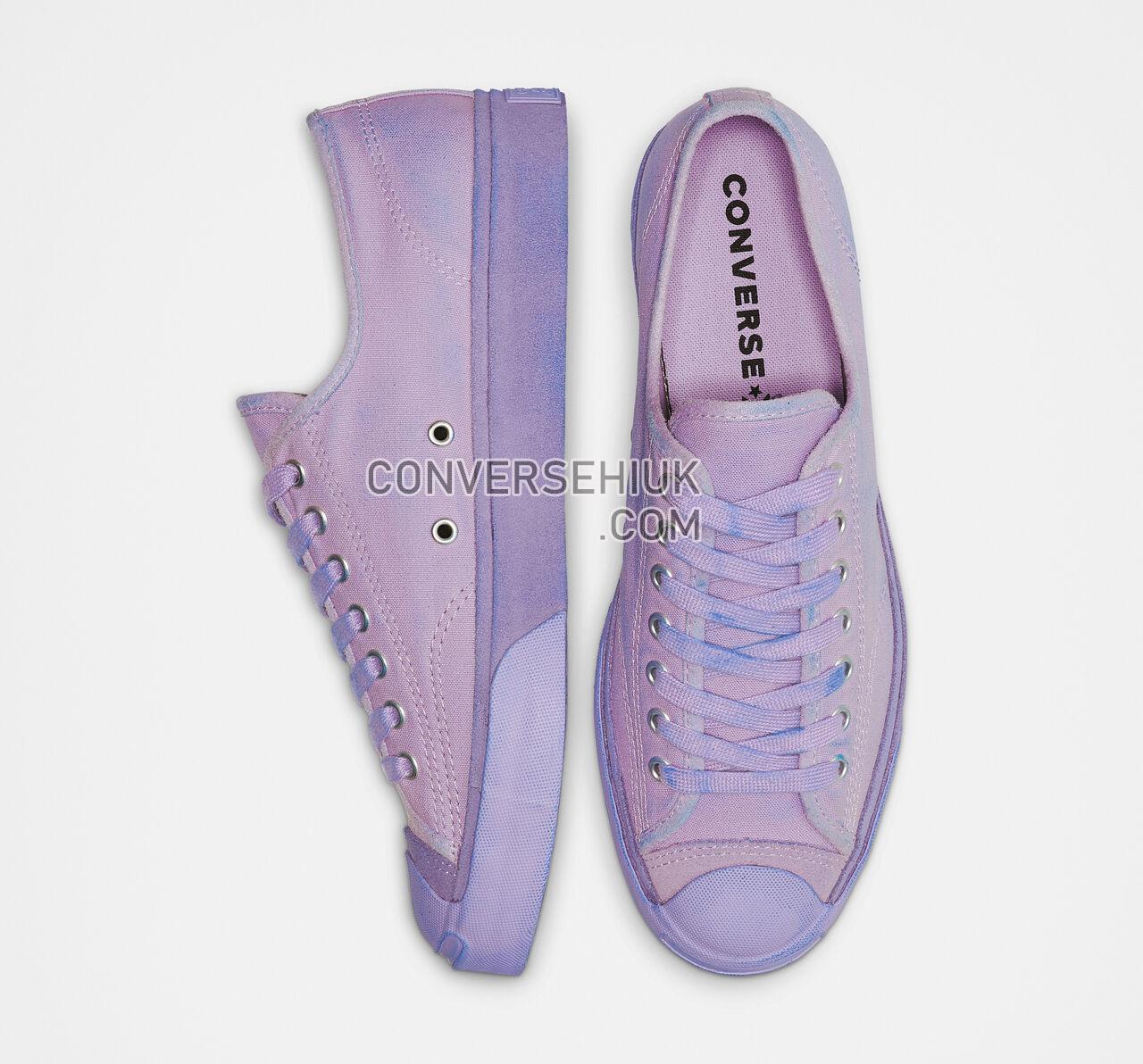 Converse Jack Purcell Burnished Suede Low Top Washed Lilac/Totally Blue 164101C Shoes