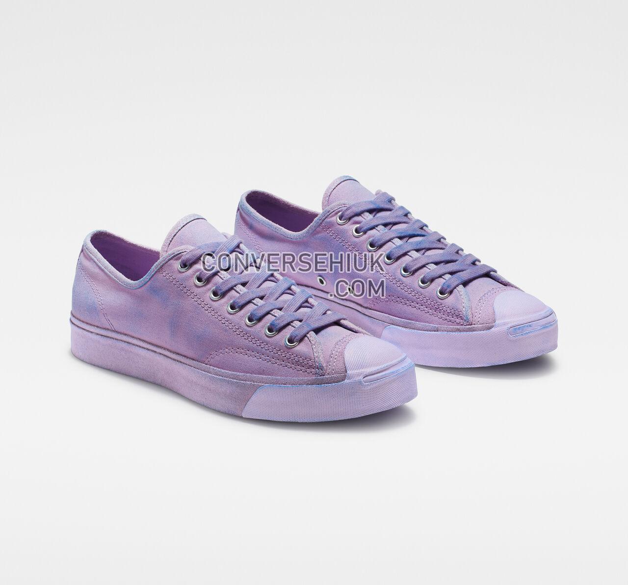 Converse Jack Purcell Burnished Suede Low Top Washed Lilac/Totally Blue 164101C Shoes