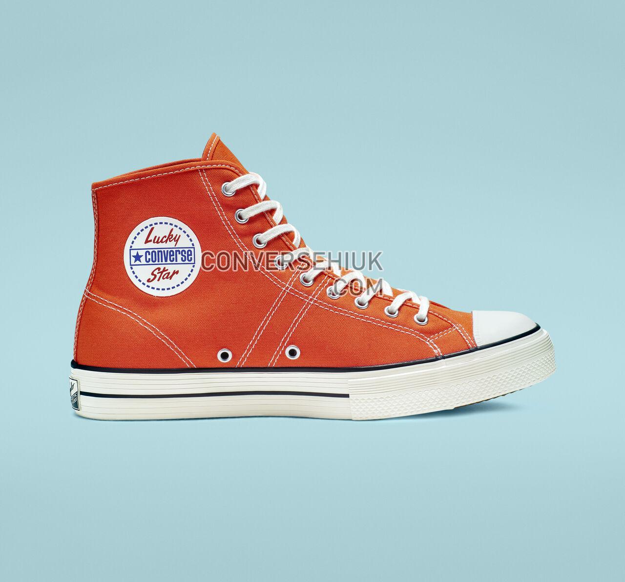 Converse Lucky Star High Top Bold Mandarin/Black/Gum 164215C Shoes