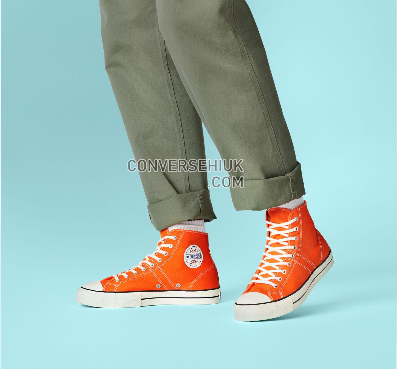 Converse Lucky Star High Top Bold Mandarin/Black/Gum 164215C Shoes