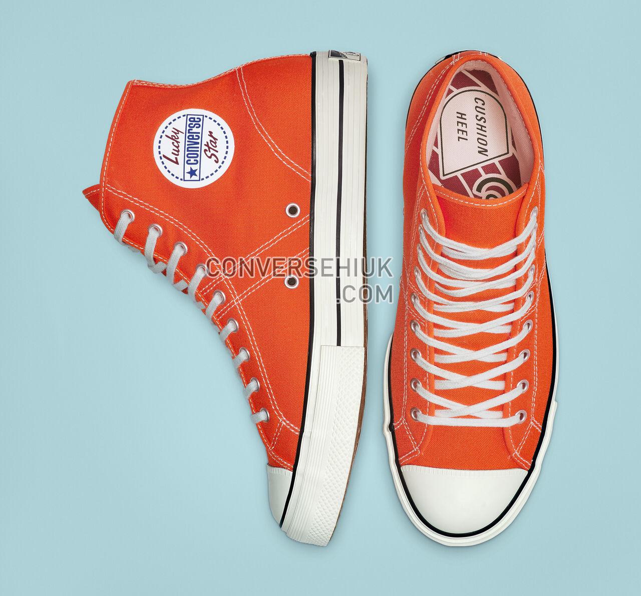 Converse Lucky Star High Top Bold Mandarin/Black/Gum 164215C Shoes