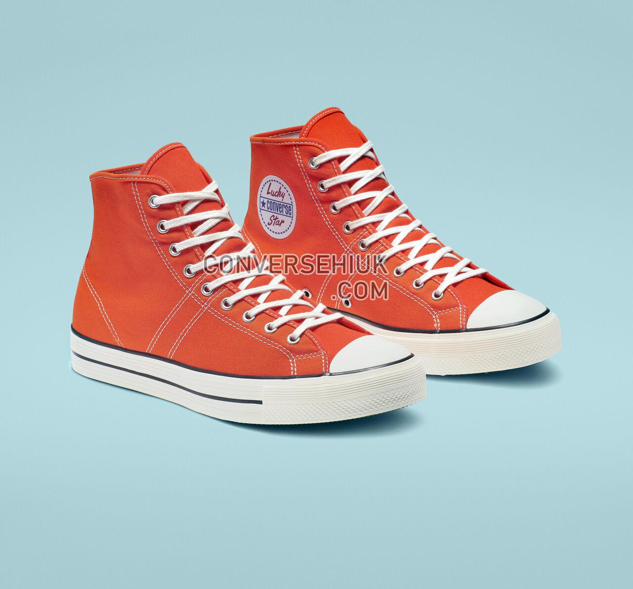 Converse Lucky Star High Top Bold Mandarin/Black/Gum 164215C Shoes