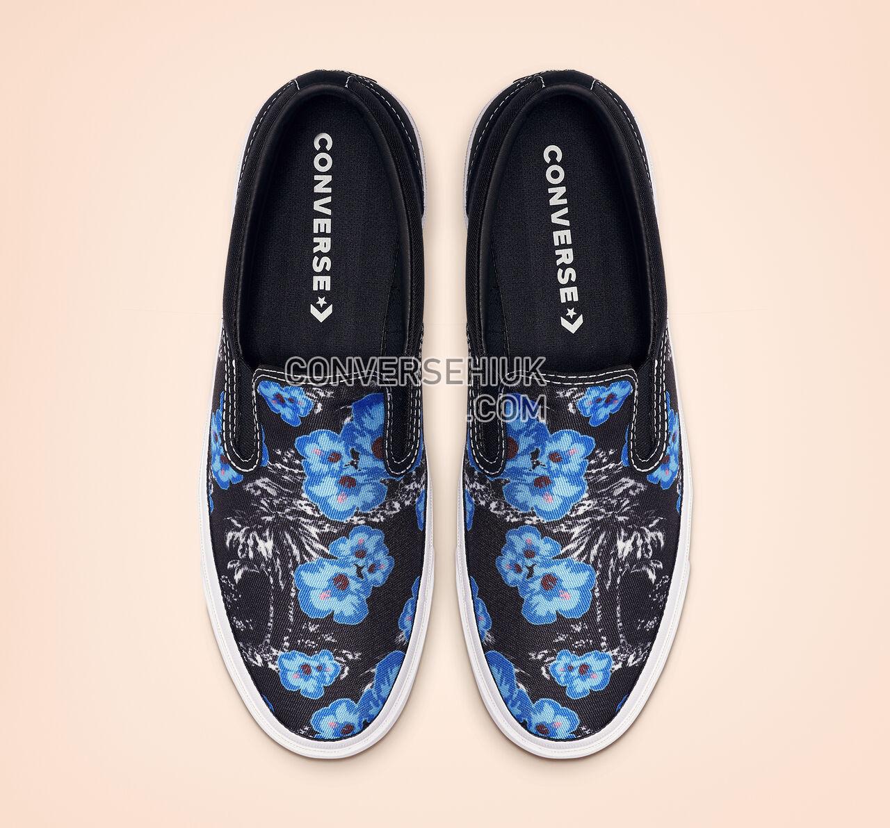 Converse One Star CC Paradise Floral Slip Black/Totally Blue/White 164228C Shoes