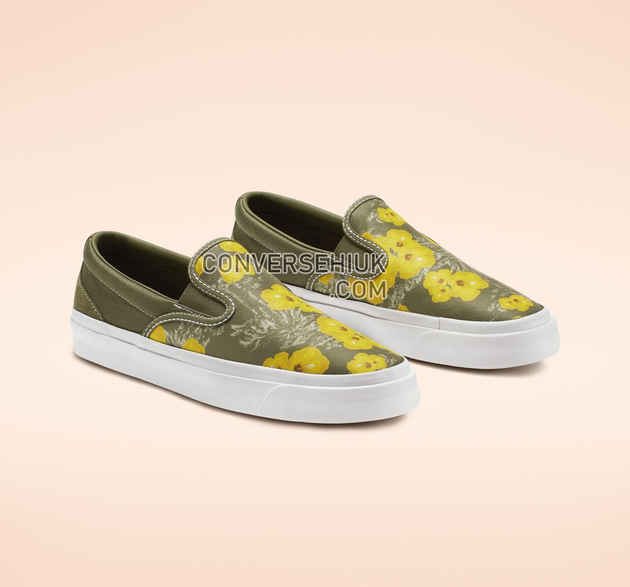 Converse One Star CC Paradise Floral Slip Field Surplus/Bold Citron 164229C Shoes