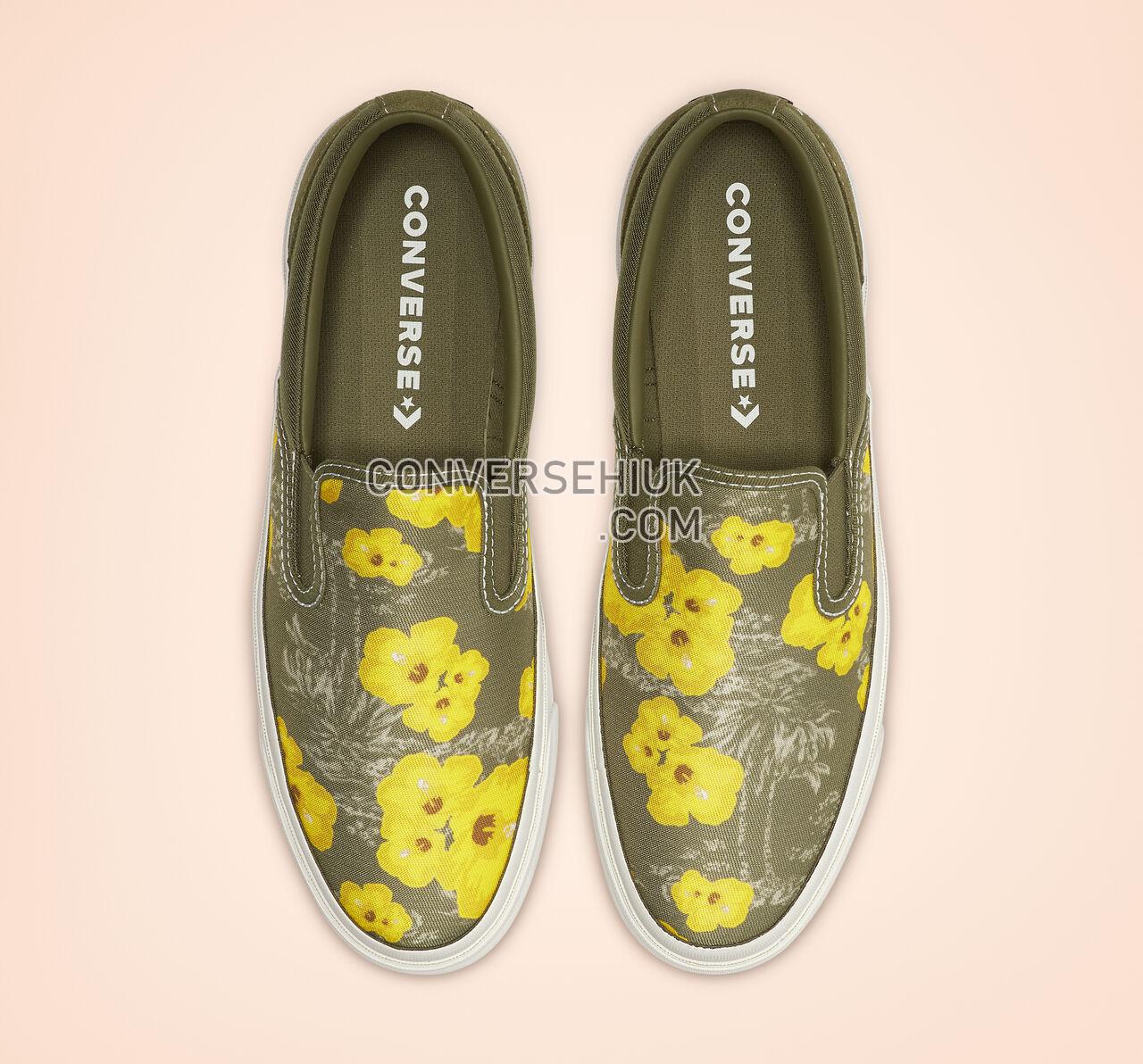 Converse One Star CC Paradise Floral Slip Field Surplus/Bold Citron 164229C Shoes