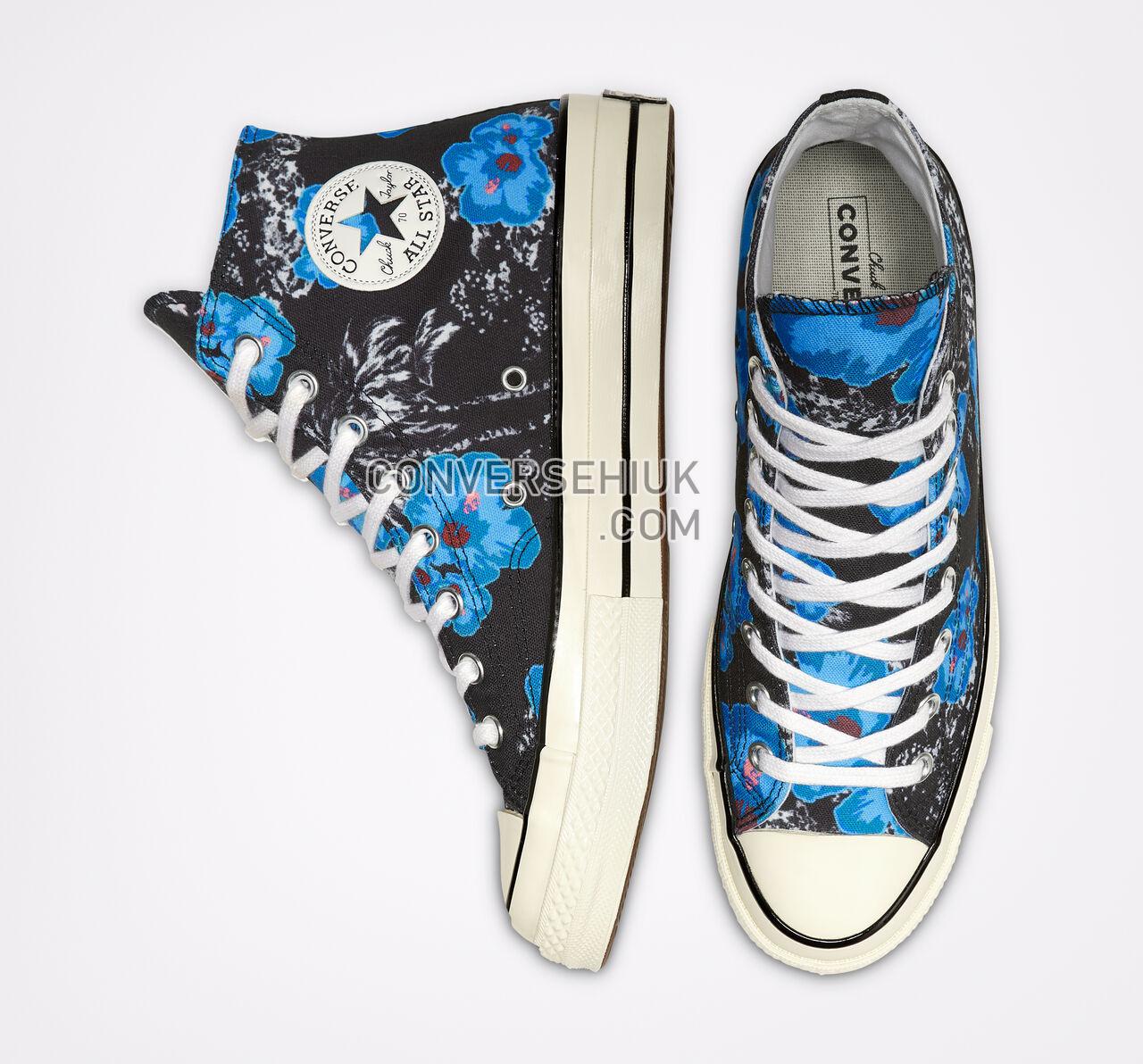 Converse Chuck 70 Paradise Floral High Top Black/Gnarly Blue/Racer Pink 164077C Shoes